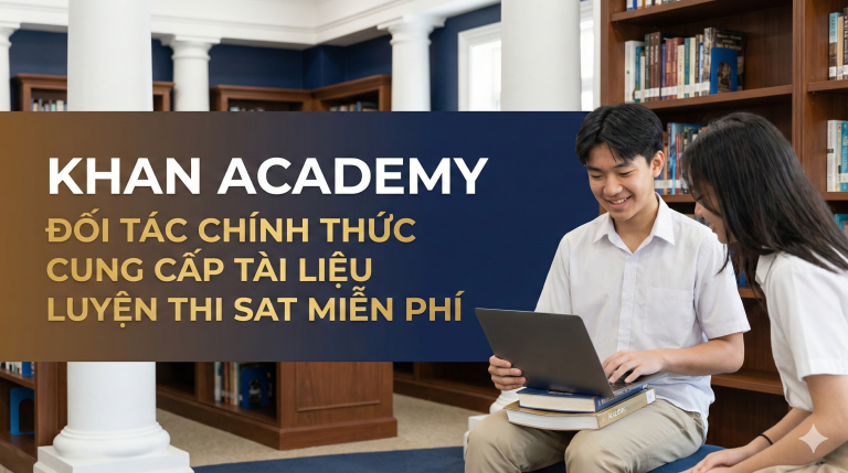 Khan Academy – Đối tác chính thức cung cấp tài liệu luyện thi SAT miễn phí: Hướng dẫn ôn Digital SAT từ A–Z