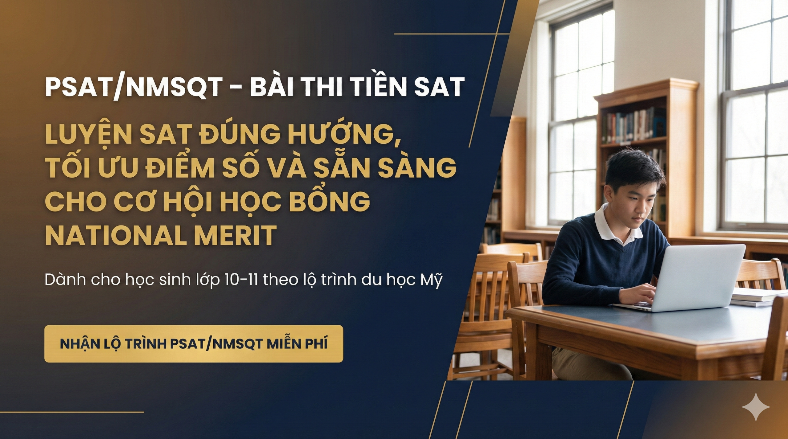 PSAT/NMSQT là gì? Lộ trình luyện SAT và cơ hội học bổng National Merit 2026
