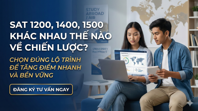 SAT 1200, 1400, 1500 khác nhau thế nào về chiến lược? Cách học để bứt phá nhanh
