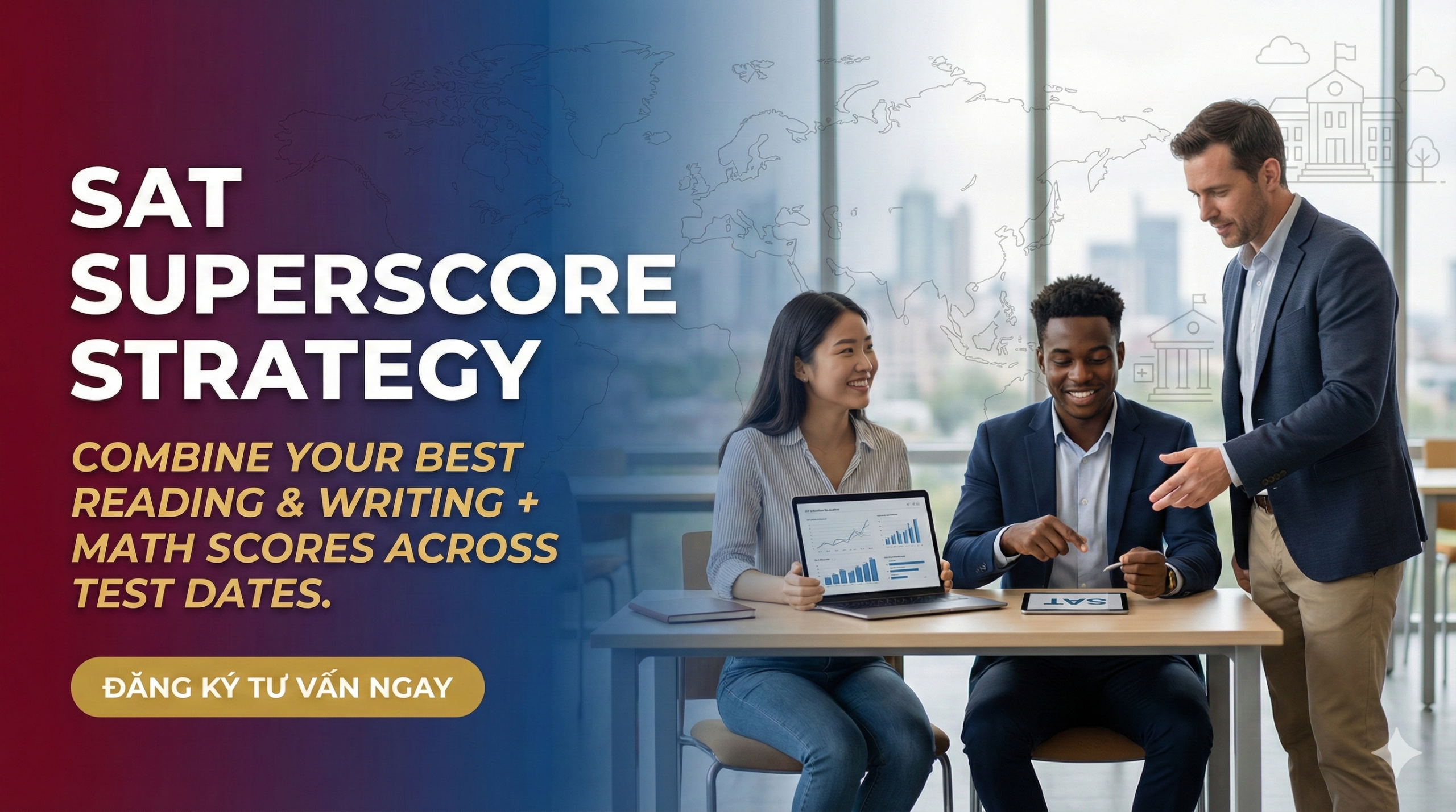 SAT Superscore – Hình thức tính điểm tối ưu từ nhiều lần thi SAT: Lưu ý quan trọng khi nộp hồ sơ du học Mỹ