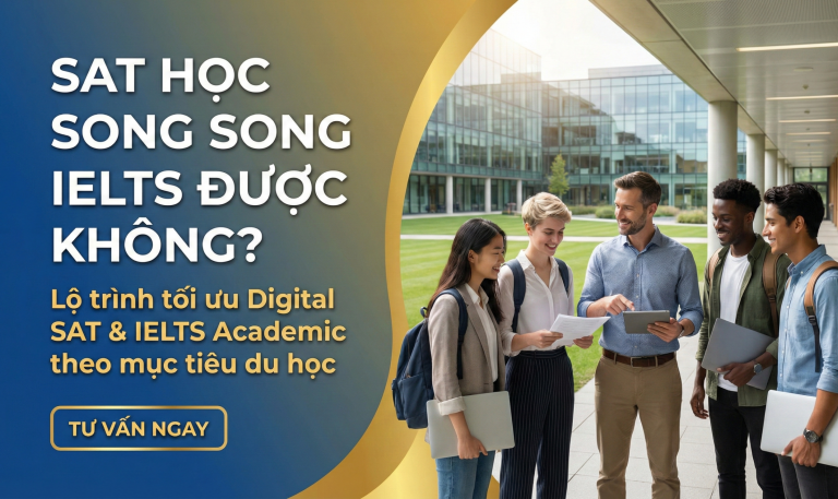 SAT học song song IELTS được không? Lộ trình tối ưu cho người muốn du học