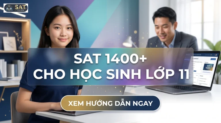 SAT Dành Cho Học Sinh Lớp 11: Lộ Trình Chuẩn 2026 | GIASUSAT