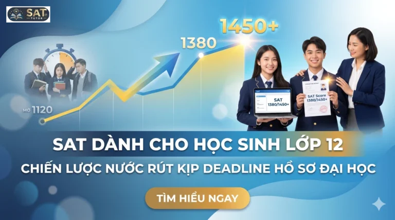 SAT Dành Cho Học Sinh Lớp 12 – Chiến Lược Nước Rút Kịp Deadline Hồ Sơ Đại Học