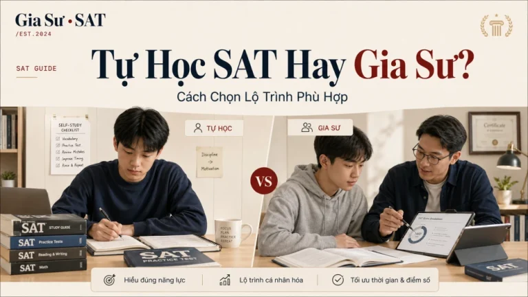 Tự Học SAT Hay Gia Sư? Cách Chọn Lộ Trình Phù Hợp