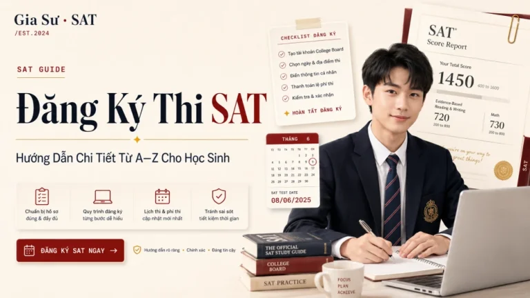 Đăng Ký Thi SAT: Hướng Dẫn Chi Tiết Từ A–Z Cho Học Sinh