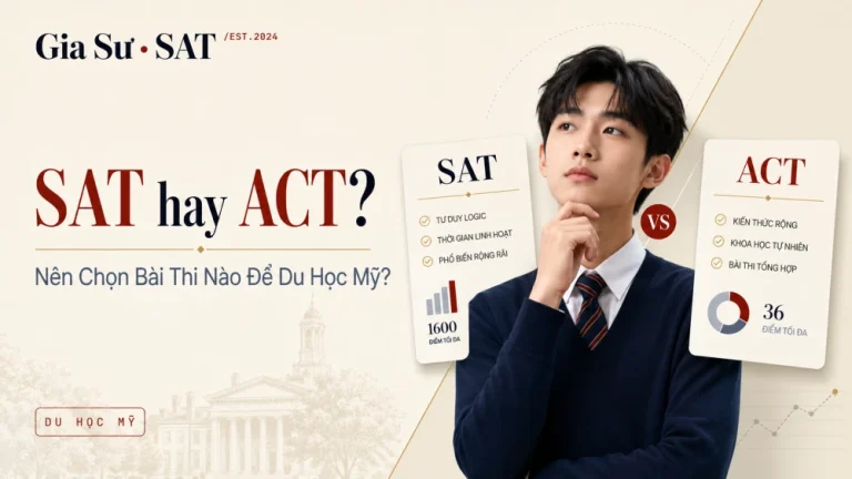 SAT vs ACT: Nên Chọn Bài Thi Nào Để Du Học Mỹ?