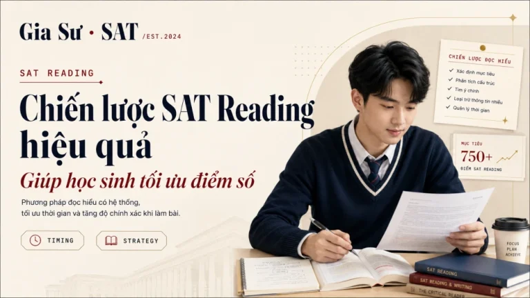 Chiến lược SAT Reading hiệu quả giúp học sinh tối ưu điểm số