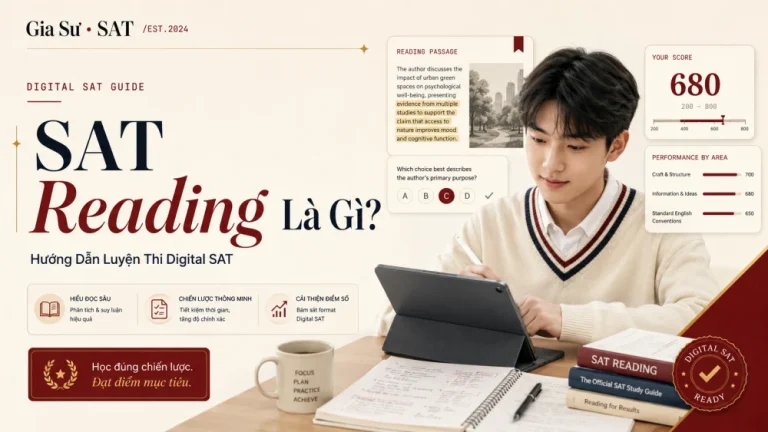 SAT Reading Là Gì? Hướng Dẫn Luyện Thi Digital SAT 2026