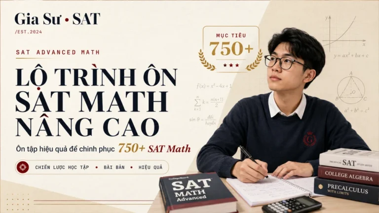 SAT Advanced Math: Lộ Trình Ôn Tập Hiệu Quả Để Đạt 750+ SAT Math