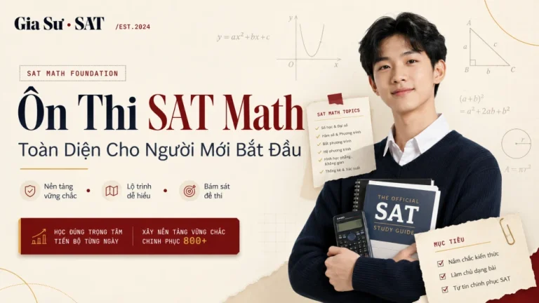 Ôn Thi SAT Math Toàn Diện Cho Người Mới Bắt Đầu