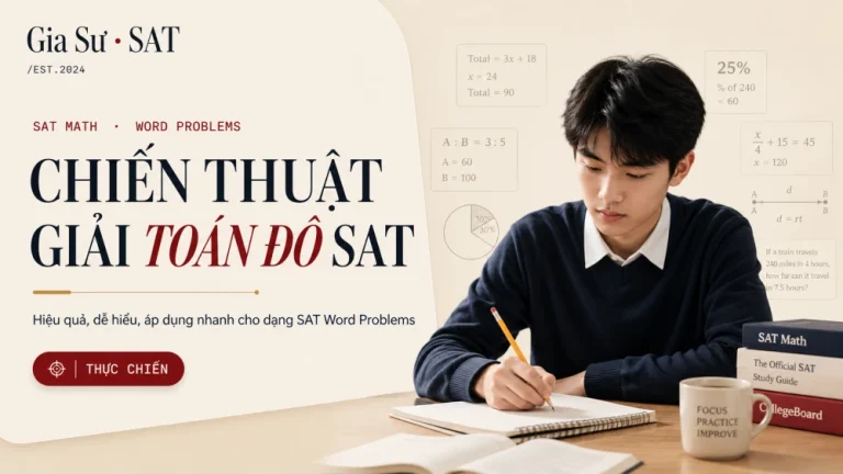 SAT Math Word Problems: Chiến Thuật Giải Toán Đố SAT Hiệu Quả