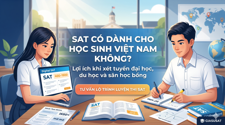 SAT có dành cho học sinh Việt Nam không? Lợi ích và lộ trình ôn thi