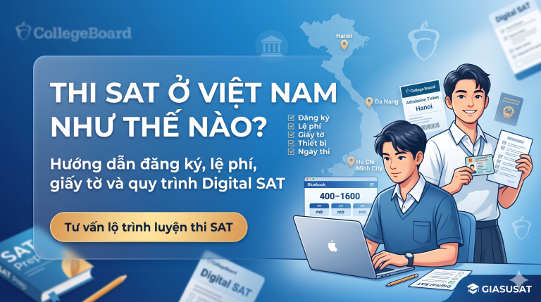 Thi SAT ở Việt Nam như thế nào? Hướng dẫn đăng ký, lệ phí và ngày thi