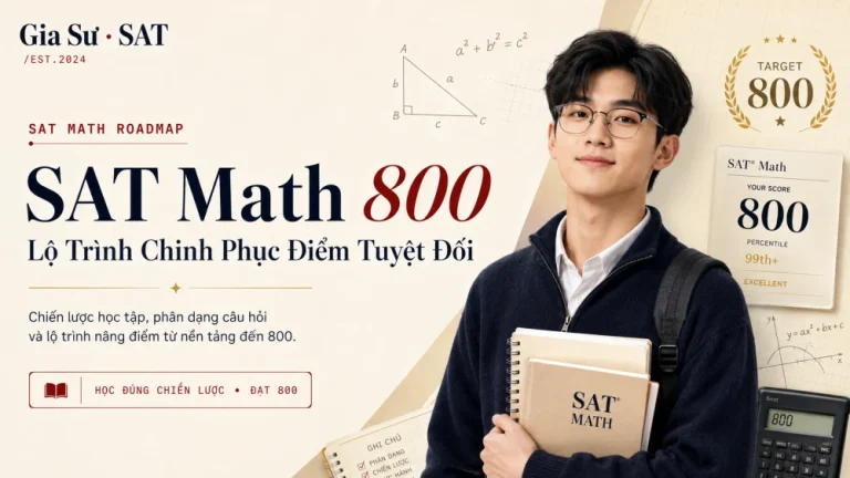 SAT Math 800: Lộ Trình Chinh Phục Điểm Tuyệt Đối