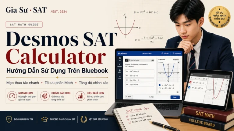 Desmos SAT Calculator: Hướng Dẫn Sử Dụng Trên Bluebook