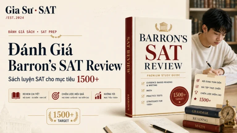 Barron’s SAT Review: Đánh Giá Sách Luyện SAT Cho Mục Tiêu 1500+