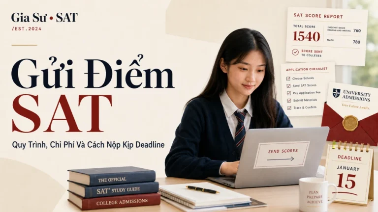 Gửi Điểm SAT: Quy Trình, Chi Phí Và Cách Nộp Kịp Deadline