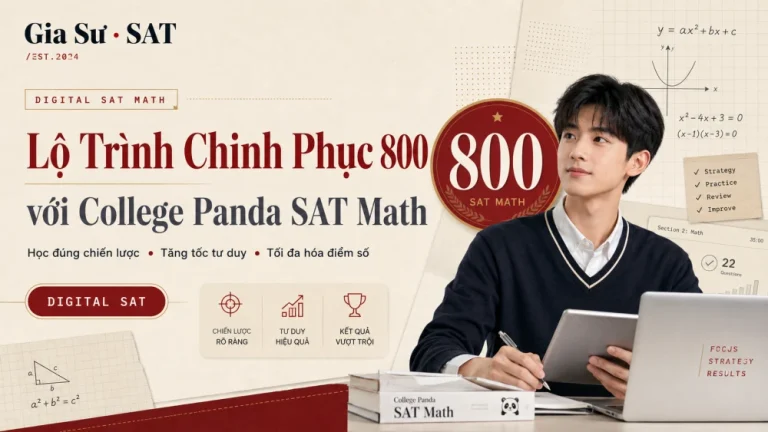 College Panda SAT Math: Lộ Trình Chinh Phục 800 Digital SAT Math