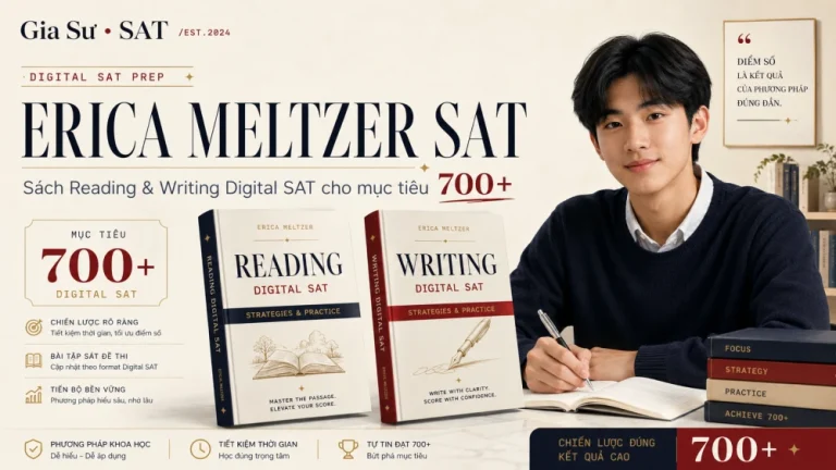 Erica Meltzer SAT: Sách Reading & Writing Digital SAT Cho Mục Tiêu 700+