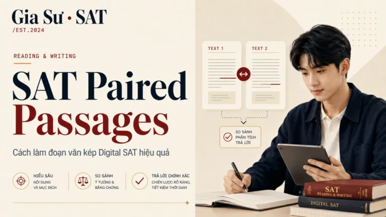 SAT Paired Passages: Cách Làm Đoạn Văn Kép Digital SAT Hiệu Quả