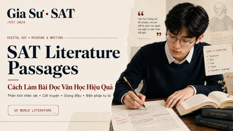 SAT Literature Passages: Cách Làm Bài Đọc Văn Học Hiệu Quả