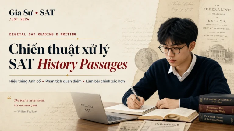 Chiến thuật xử lý SAT History Passages hiệu quả
