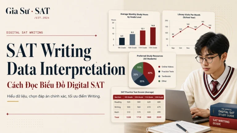 SAT Writing Data Interpretation: Cách Đọc Biểu Đồ Digital SAT