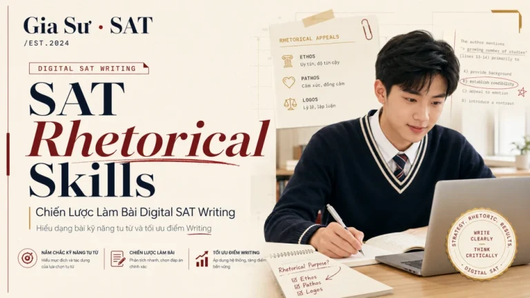 SAT Rhetorical Skills: Chiến Lược Làm Bài Digital SAT Writing