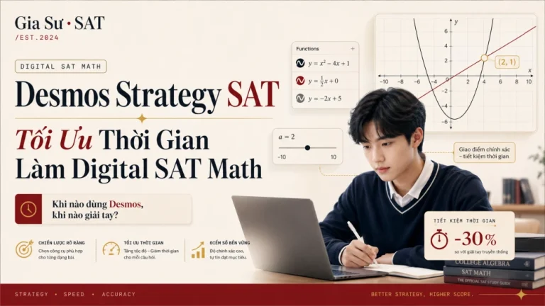 Desmos Strategy SAT: Tối Ưu Thời Gian Làm Digital SAT Math