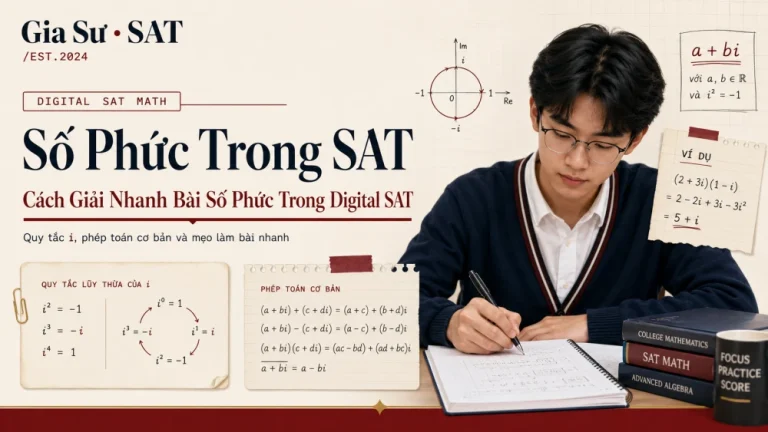SAT Complex Numbers: Cách Giải Nhanh Bài Số Phức Trong Digital SAT
