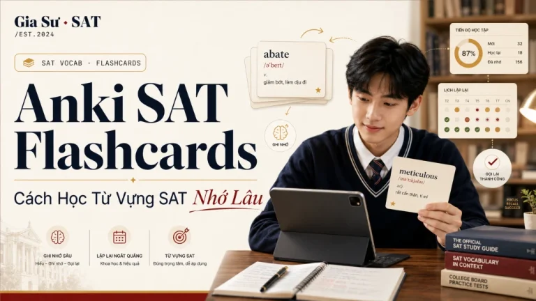 Anki SAT Flashcards: Cách Học Từ Vựng SAT Nhớ Lâu