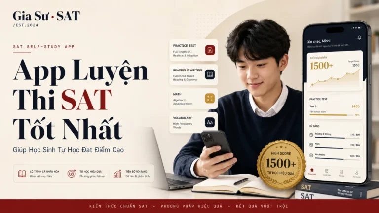 App Luyện Thi SAT Tốt Nhất Giúp Học Sinh Tự Học Đạt Điểm Cao