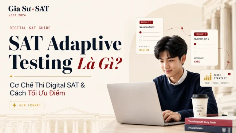 SAT Adaptive Testing Là Gì? Cơ Chế Thi Digital SAT & Cách Tối Ưu Điểm