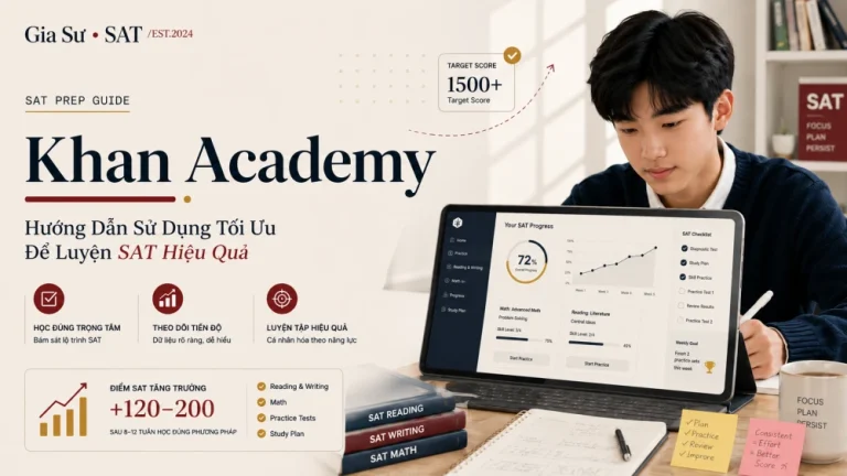 Khan Academy: Hướng Dẫn Sử Dụng Tối Ưu Để Luyện SAT Hiệu Quả