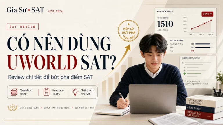 UWorld SAT Review: Có Nên Dùng Để Bứt Phá Điểm SAT?
