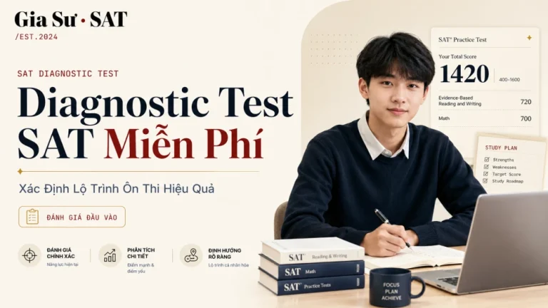 Diagnostic Test SAT Miễn Phí | Xác Định Lộ Trình Ôn Thi Hiệu Quả