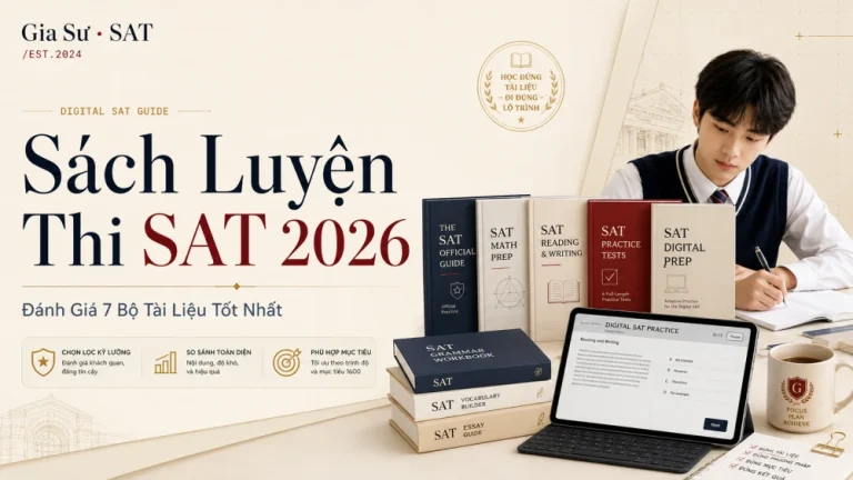 Sách Luyện Thi SAT 2026: 7 Bộ Tài Liệu Tốt Nhất