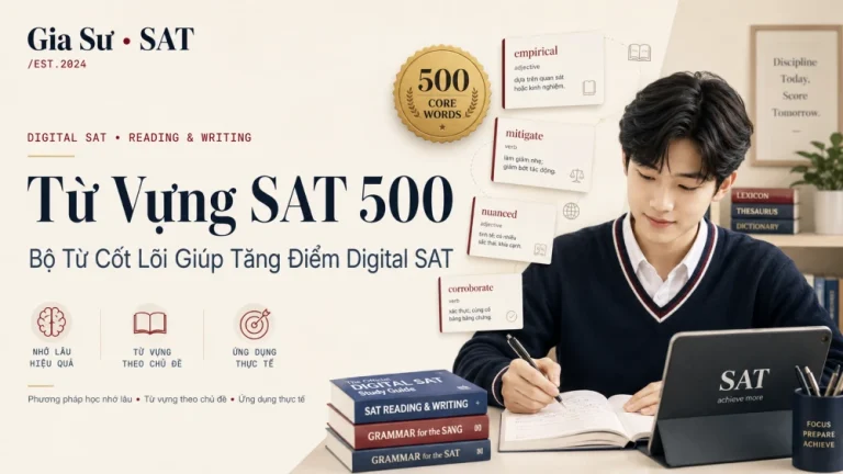 Từ Vựng SAT 500: Bộ Từ Cốt Lõi Giúp Tăng Điểm Digital SAT