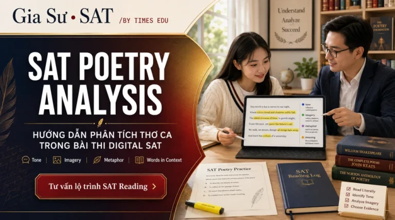 SAT Poetry Analysis: Hướng Dẫn Phân Tích Thơ Trong Digital SAT