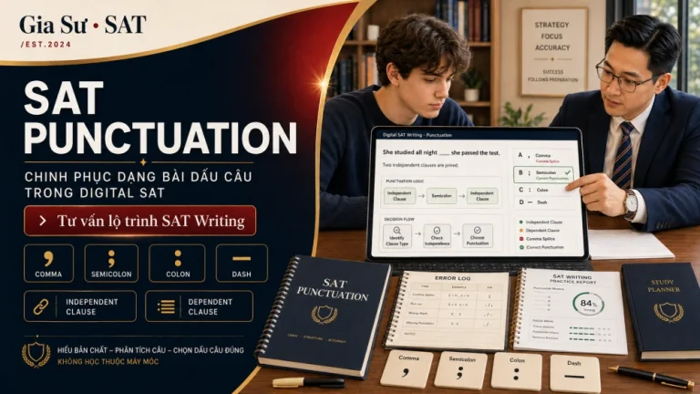 SAT Punctuation: Cách Làm Chủ Dấu Câu Trong Digital SAT