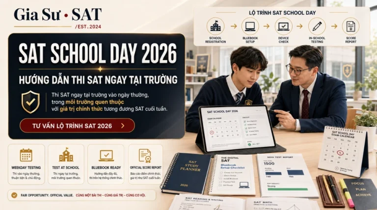 SAT School Day 2026: Hướng Dẫn Thi SAT Ngay Tại Trường