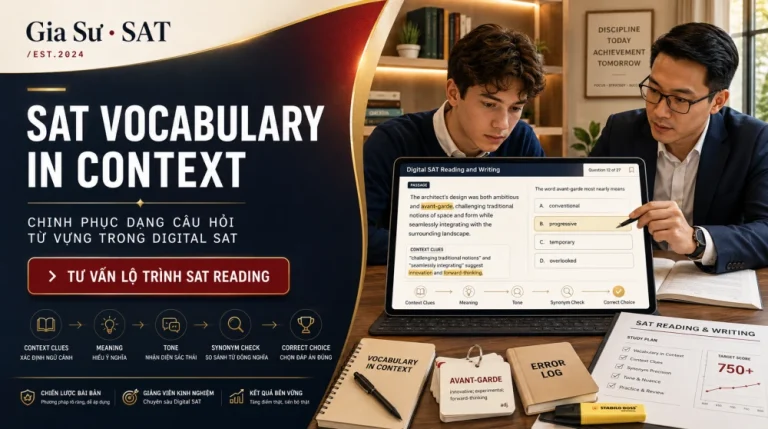 SAT Vocabulary In Context: Mẹo Chinh Phục Câu Hỏi Từ Vựng