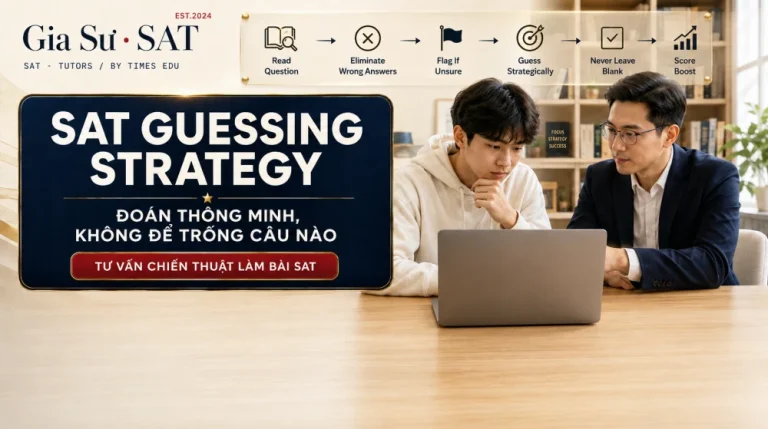 SAT Guessing Strategy: Chiến thuật loại trừ đáp án và tránh mất điểm