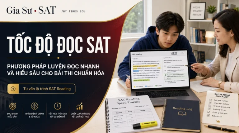Tốc Độ Đọc SAT: Cách luyện đọc nhanh và hiểu sâu khi làm bài