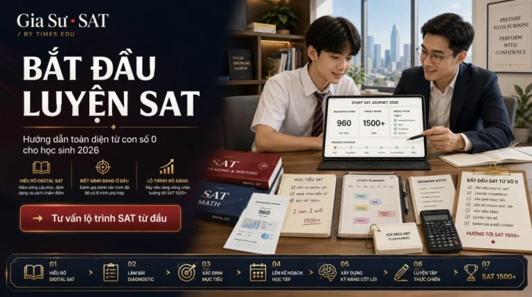 Bắt Đầu Luyện SAT 2026: Cách học Digital SAT đúng hướng