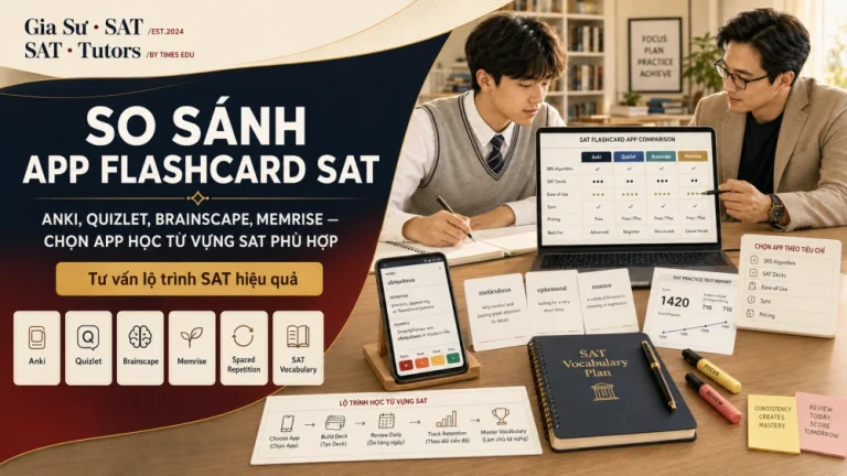 So Sánh App Flashcard SAT: Anki, Quizlet, Brainscape, Memrise