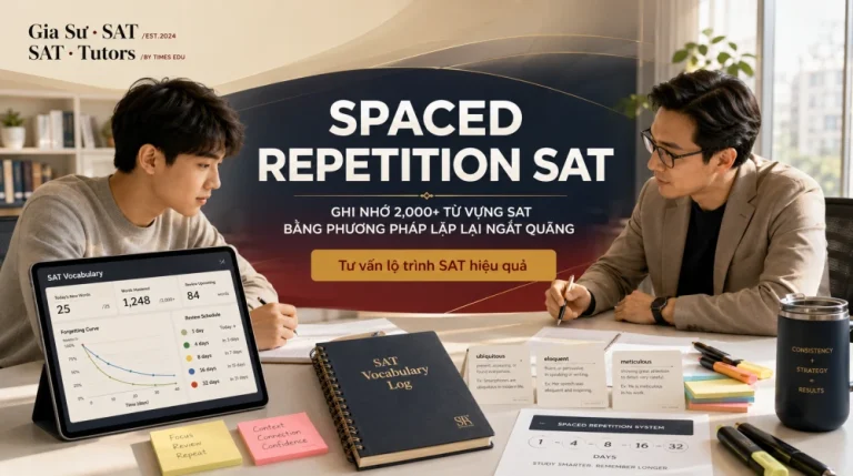 Spaced Repetition SAT: Cách ghi nhớ 2000+ từ vựng hiệu quả